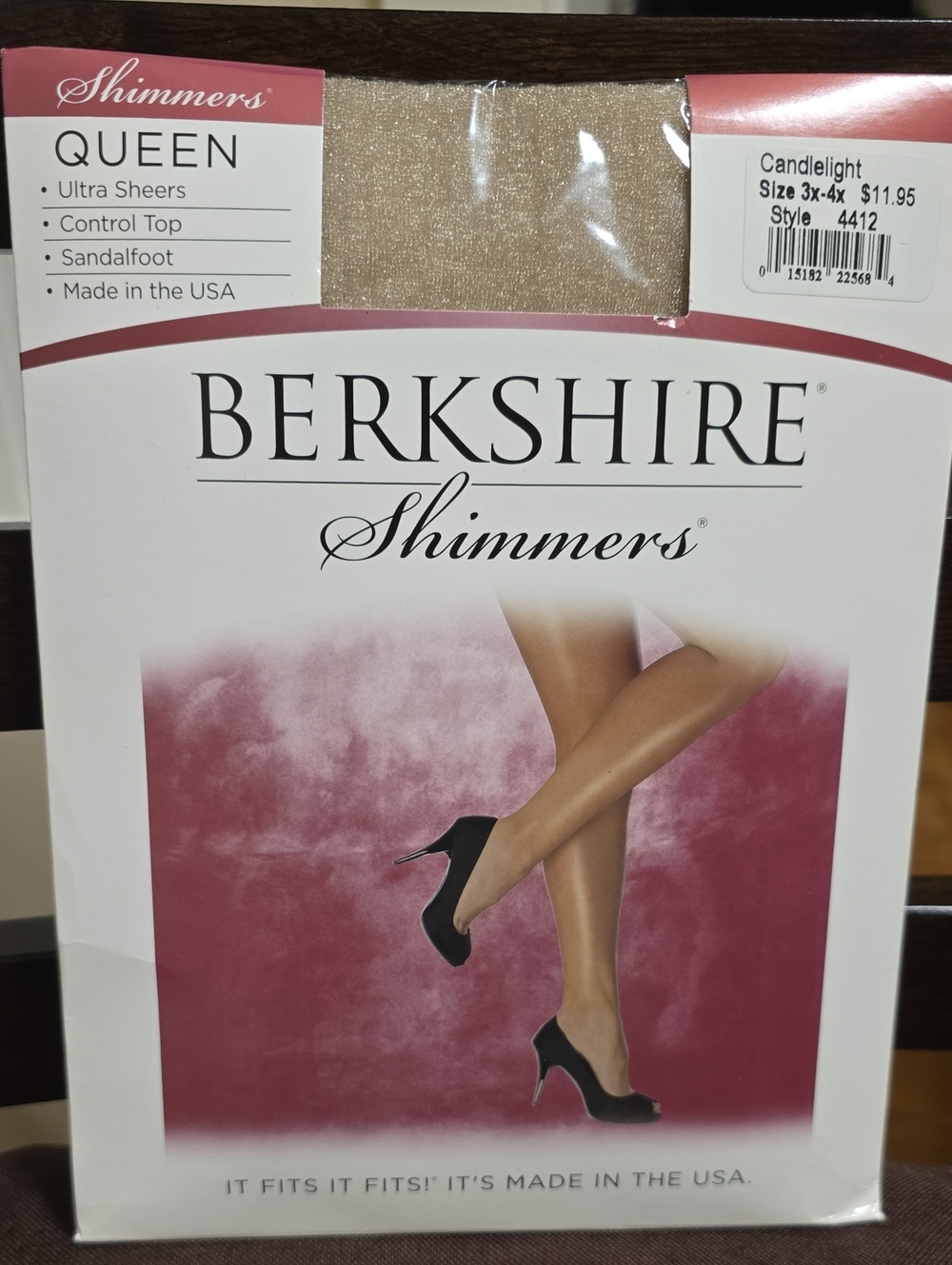 Berkshire Shimmers Queen Ultra Sheers - Shimmers, Candlelight (NEW)
